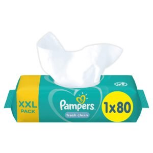 Pampers, fresh clean, 80 baby wipes