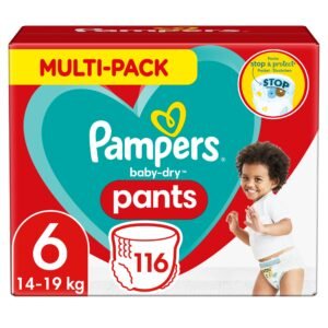 Pampers Baby Dry Pants Größe 6 Extra Large 15+kg MonatsBox, 116 Stück