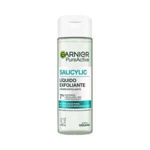 Garnier PureActive Salicylic Peeling-Flüssigkeit mit 7% [Niacinamid + Squalan + AHA + Salicylsäure] Reduziert 55% Aknenarben und 34% Poren, geeignet für empfindliche Haut, 120 ml
