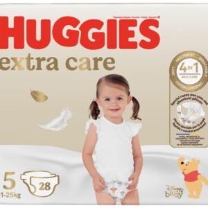 Huggies Extra Care Windeln, Größe 5 (12-17 kg), Packung mit 28 Windeln