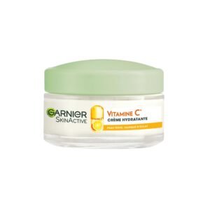 GARNIER Skin Active - Feuchtigkeitscreme Bio - Feuchtigkeit & Glanz - nährt, glättet & hellt den Teint - Vitamin C & Zitrusfrüchte - Vegan & Cruelty Free - dunkle Haut mit Mangel an Glanz - 50 ml