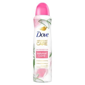 Dove Advanced Care Anti Transpirant Deo-Spray Summer Care Limited Edition Aloe Vera- und Rosenwasserduft Deodorant mit 72 Stunden Schutz vor Achselnässe und Körpergeruch 150 ml