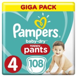 Pampers Baby-Dry Pants Große 4, 108 Windeln