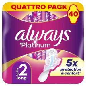 Always - Platinum Damenbinde Long+ mit Flügeln - 40 Stücke