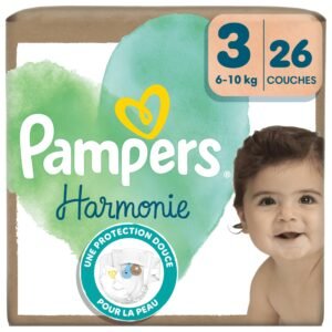 Pampers Harmonie Windeln Große 3, 26 Windeln, 6kg-10kg, sanfter Hautschutz mit 100Prozent Pampers Schutz