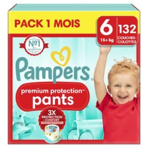 Pampers Premium Protection Pants Große 6,132 Windeln, 15kg+, Komfort und Schutz mit den Pampers Pants für einfaches Anziehen