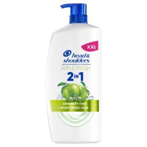 Head & Shoulders Apple Fresh 2in1 Anti-Schuppen-Shampoo, 800 ml Pumpspender, bis zu 100 Prozent Schuppenschutz, Frisches Gefühl mit Apfelduft