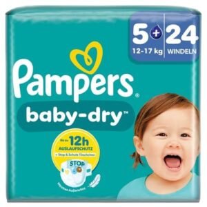 Pampers Baby-Dry Windeln Gr. 5+, Single Pack, 12-17kg (24 piece)