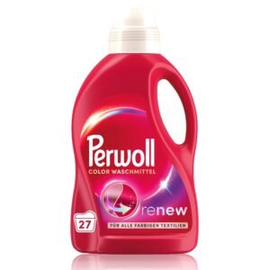 Perwoll Renew Color Waschmittel (27 Waschladungen), Feinwaschmittel reinigt schonend und erneuert Farben und Fasern, für alle farbigen Textilien, Waschmittel mit Triple Renew Technologie, 1 Stück