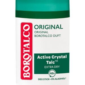 Borotalco Deo Original - Deo Stick - 48 Stunden Wirksamkeit - Formel mit Active Crystal Talc für dreifachen Schutz gegen Schweiß - 0% Alkohol