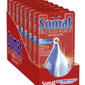 Somat Deo Duo Perls Geruchs stopp, 8 Stück, Geruchsneutralisierer für die Spülmaschine, für 480 Spülgänge