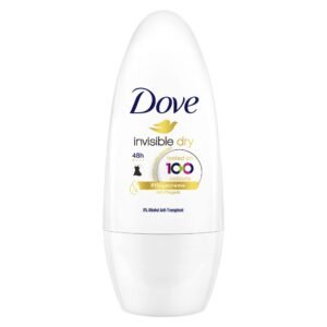 Dove Deo Roll-On Invisible Dry Anti-Transpirant schützt 48 Stunden vor Körpergeruch und Achselnässe 50 ml 1 Stück