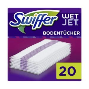 Swiffer WetJet All-in-1 Bodenwischer 20 Nachfülltücher für fast alle Böden, für schnelles & einfaches Bodenwischen