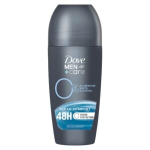 Dove Men+Care Roll-On Clean Comfort Deo ohne Aluminium schützt 48 Stunden vor Körpergeruch 50 ml 1 Stück