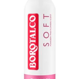 Borotalco Bodyspray Soft- 48 Stunden Wirksamkeit - Formel mit Active VegetalcTM für Dreifach Schutz Gegen Schweiß - 0% Alkohol - Deodorant für Herren & Damen