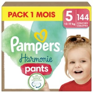 Pampers Harmonie Pants Große 5, 144 Windeln, 12kg-17kg, sanfter Hautschutz und 360° Komfort-Fit