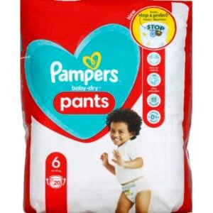 Pampers Baby Dry Pants Windel, 14 kg - 19 kg, Große 6, 20 Windeln