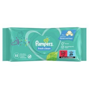 Pampers 81688030 Fresh Clean Baby Feuchttücher, weiß, 52 Stück