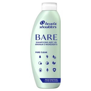 Head & Shoulders Bare Pure Clean Anti-Schuppen-Shampoo ohne Sulfate, 400 ml, fettiges Haar
