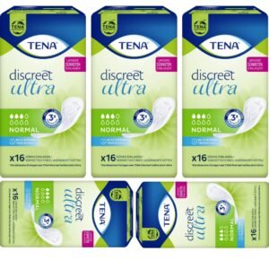 Discreet Ultra Normal Einlagen Pads Damenbinden 16 STÜCK, 5 Packungen