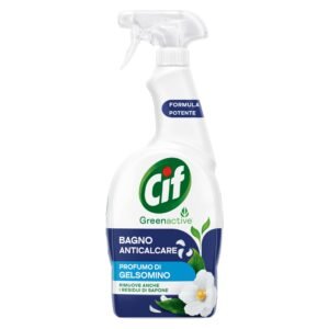 Cif Bad-Reinigungsspray gegen Kalk, 650 ml, zur Entfernung von Seifen- und Kalkrückständen, Jasminduft und Reinigungsmitteln natürlichen Ursprungs, 100% biologisch abbaubarer Duft