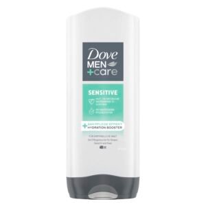Dove Men+Care 3-in-1 Duschgel Sensitive Duschbad für Körper, Gesicht und Haar für empfindliche und trockene Haut 400 ml 1 Stück