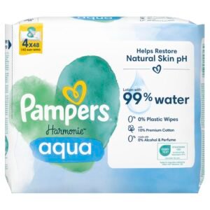 Pampers Harmonie Aqua Baby Feuchttücher, 192 Stück