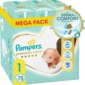 NEU 78 PAMPERS PREMIUM CARE WINDELN GR. 1, 2-5 KG, NEW BABY, NEWBORN