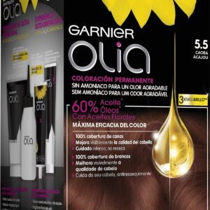 Garnier Olia Coloración Permanente Sin Amoniaco Para Un Olor Agradable Con Aceites Florales De Origen Natural - Caoba 5.5