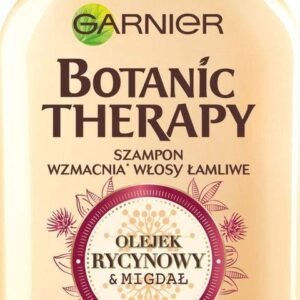 Garnier, Botanic Therapy Shampoo Stärkt Sprödes Haar Rizinusöl Und Mandel 400 ml, 1 stück