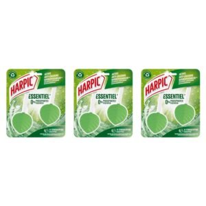 Harpic WC-Blöcke, umweltfreundlich, gegen Kalk, Eukalyptusduft, 2 Stück