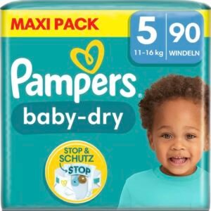 Pampers - Baby Dry - Größe 5 - Mega Pack - 90 Stück - 11/16 KG