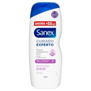 Sanex Expert Care Pro Hydrate, Shower oder Bath Gel, Very Dry Skin, Deep Hydration, Fights Bakterien, 600 ml