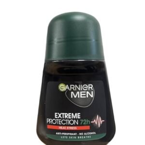 GARNIER deodorant roll on MINERAL EXTREME PROTECTION 72H for men ANTI-PERSPIRANT heat stress 50 ml PACK OF THREE (3 x 50 ml) NO ALCOHOL