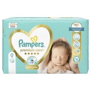 Pampers Windeln Große 0 (<3 kg), Premium Care Windeln, 30 Stück, Bester Komfort und Schutz empfindlicher Haut von Pampers
