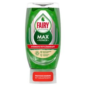 Fairy Max Power Handgeschirrspülmittel, einfache und mühelose Reinigung, selbst bei den fettigsten Töpfen und Pfannen, 370ml