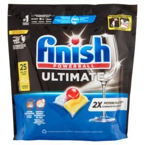 FINISH PASTIGLIE PER LAVASTOVIGLIE ULTIMATE ALL IN 1 25 TABS Limone