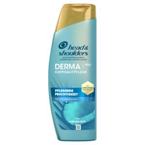 Head & Shoulders DermaXPro Pflegende Feuchtigkeit Anti-Schuppen-Shampoo 250ml mit Kokosöl und Ceramide-Komplex; 72H Feuchtigkeit für Trockene Kopfhaut