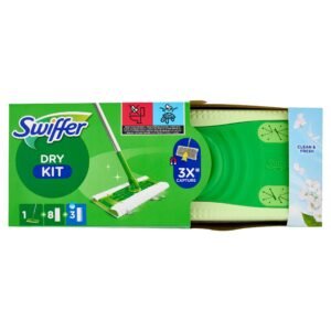 Swiffer Sweeper Basis-Set mit 1 Mopp, 8 trockenen Tüchern und 3 feuchten Bodentüchern