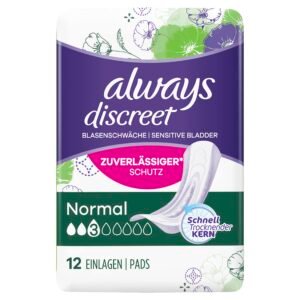 Always Discreet Inkontinenz-Einlagen Für Frauen Plus Long Plus 8 Stück, Starker Schutz, Den Sie Kaum Spüren