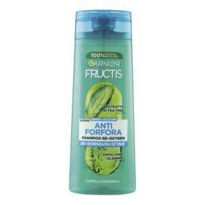 Garnier Fructis Anti-Schuppen-Shampoo, für normales Haar, feuchtigkeitsspendend und reinigend, mit Teebaum-Extrakt, Reoxygen, 250 ml
