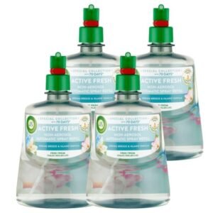 Air Wick Active Fresh Spring Breeze und Vanilla Nachfüllpackung für automatische Lufterfrischer 4x228ml