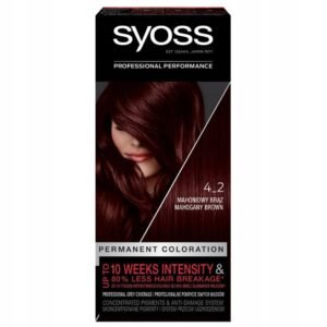 Syoss Permanent Coloration Haarfärbemittel, 4.2 Mahagoni 115 ml