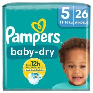 Pampers Baby-Dry Größe 5, 26 Windeln, 11kg-16kg (26 Stk)