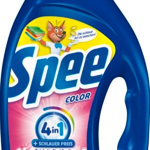 Spee Aktiv Gel Color 4 + 1 Waschmittel (22 Waschladungen), Flüssigwaschmittel mit 4 + 1 Formel vereint Reinheit, Strahlkraft, Frische & Nachhaltigkeit, 20° - 60° C