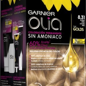 Garnier Olia Coloración Permanente Sin Amoniaco Para Un Olor Agradable Con Aceites Florales De Origen Natural - Rubio Miel 8.31