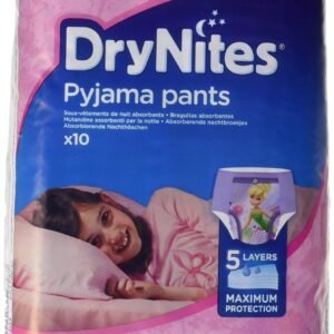 Huggies DryNites Mädchen Pyjamahose, 4-7 Jahre (60 Hose)