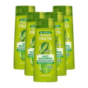Garnier Shampoo gegen Schuppen, mit feuchtigkeitsspendenden Fruchtwirkstoffen für gestärktes Haar, Fructis Anti-Schuppen Classic Shampoo, 6 x 250 ml