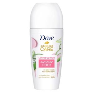 Dove Advanced Care Anti-Transpirant Deo Roll-On Summer Care Limited Edition Duft nach Aloe Vera und Rosenwasser mit Skin Hydration Technology 50 ml 1 Stück