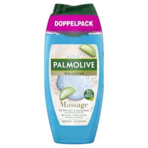 Palmolive Duschgel Wellness Massage 2x250 ml - Duschgel mit Meersalz, Aloe - Extrakt & ätherischem Öl